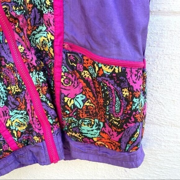 Vintage 90s Westbound Sport Paisley Full Zip Windbreaker Track Jacket - Picture 5 of 13